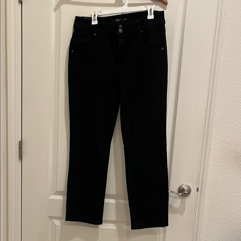 Hudson Jeans Black Straight Leg Classic Denim